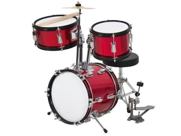 d42e2c07a0c34b36bd0b6c505b5b237e 3-Piece Beginners Kids Drum Set �� Red