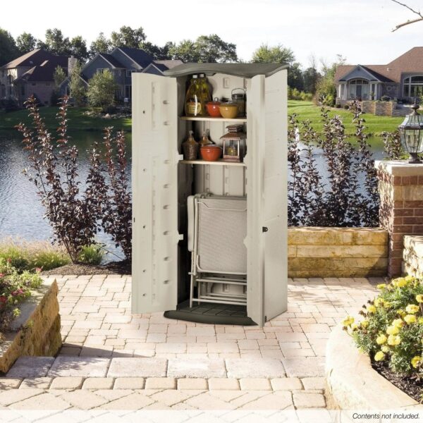 d4f7f0f305e4479fa10c9f610622896a Rubbermaid Vertical Resin Weather Resistant Outdoor Storage Shed