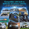 25-Amp Smart Battery Charger,Lithium,LiFePO4,Lead-Acid AGM/Gel/SLA.. Car Battery Charger,Trickle Charger, Maintainer/deep Cycle Charger,12V/25A and 24V/13A,for Motorcy,Boat,Lawn Mower,Golf cart..