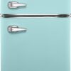 3.1 Cu. ft. Retro Mini Fridge with Top Freezer – Cool Mint
