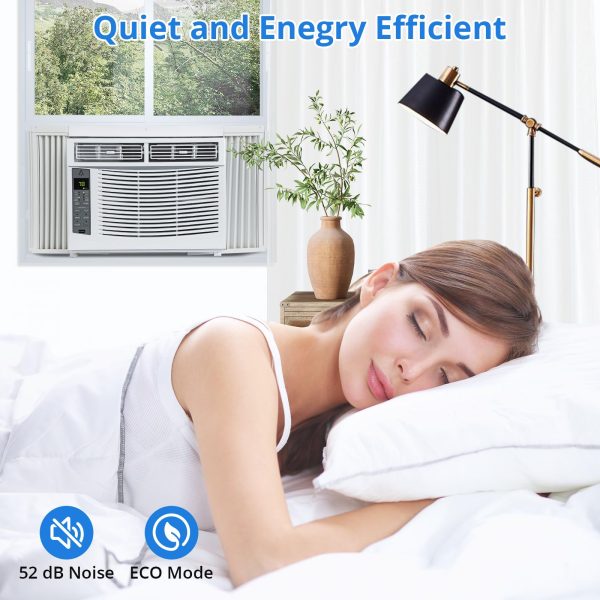 d8d7229f1b7f4e8ca83dca086f78c7b5 Window Air Conditioner With Reusable Filter & Controls, 6000 BTU 115V~, Suitable for 250 Sq.Ft