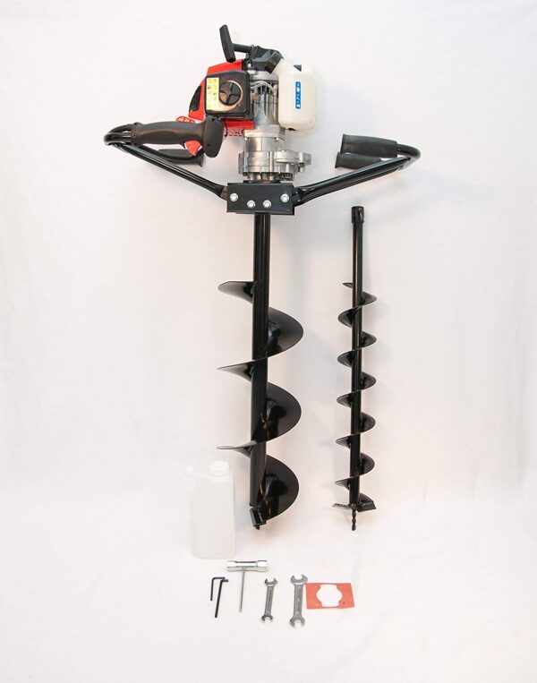 d8f8fc55cefa4b41906739cfc5f3683e 2 Man Hand Held Post Hole Digger / Earth Auger w/ 6 & 10 Bits 63 cc 3 hp EPA