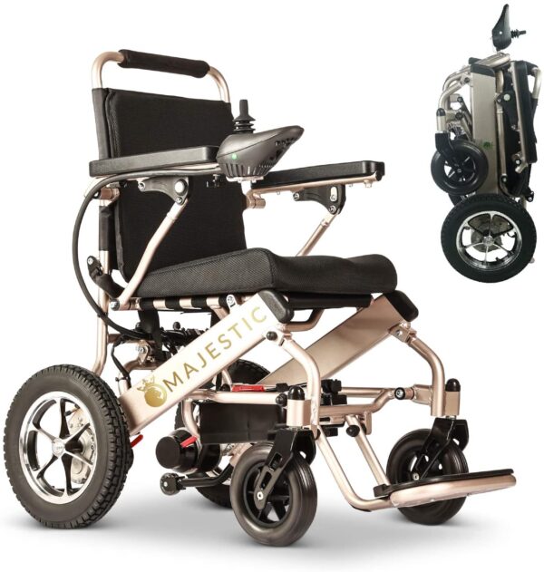 d946ce4aeadf4e4f8966c31ea98ce922 2020 Model Fold & Travel Lightweight Electric Wheelchair Motor Motorized Wheelchairs Electric Silla De Ruedas Power Wheelchair Power Scooter Aviation Travel Safe Heavy Duty Mobility Aids Chair