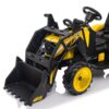3-in-1 Ride-On Tractor, 24V Electric, Excavator & Bulldozer, Remote Control, LED, Music, USB/Bluetooth max 66 lbs – Bright-yellow