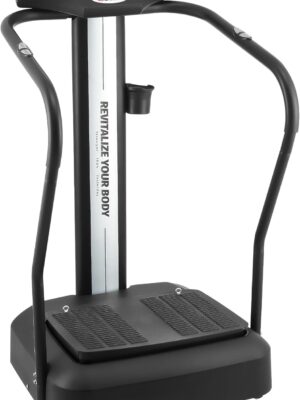 Whole Body Vibration Plate, 500W Vibration Plate Exercise Machine with 99 Levels 3 Preset Modes & 2 Resistance Bands, Training Fitness Vibration Platform Machine for Home Gym with 330lb Capacity