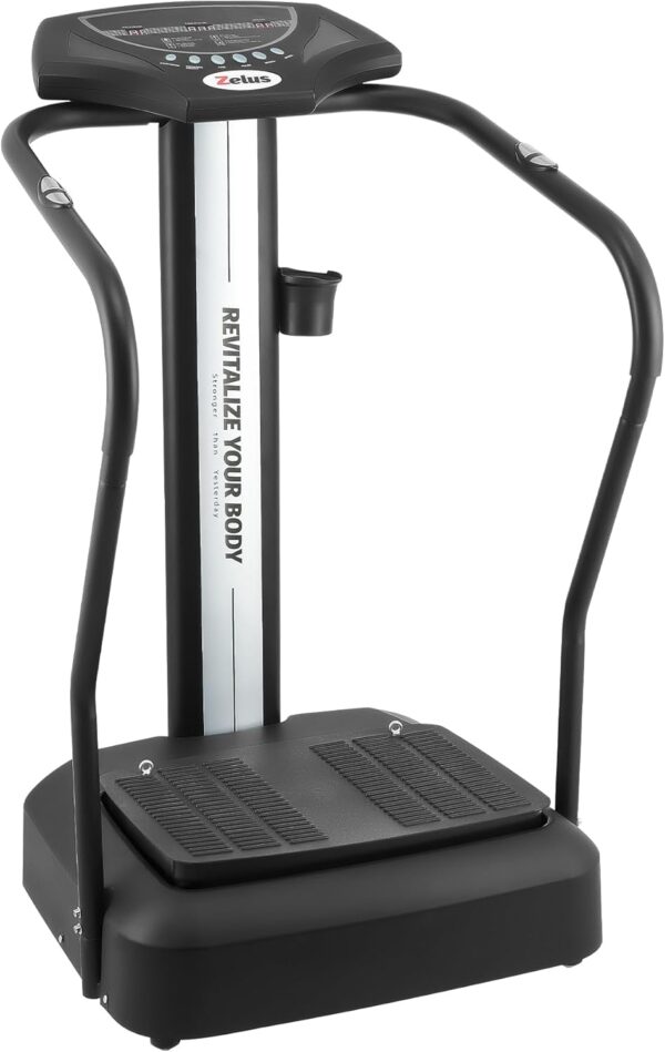 da232e4f45ff448b852a98a7d90212e8 Whole Body Vibration Plate, 500W Vibration Plate Exercise Machine with 99 Levels 3 Preset Modes & 2 Resistance Bands, Training Fitness Vibration Platform Machine for Home Gym with 330lb Capacity