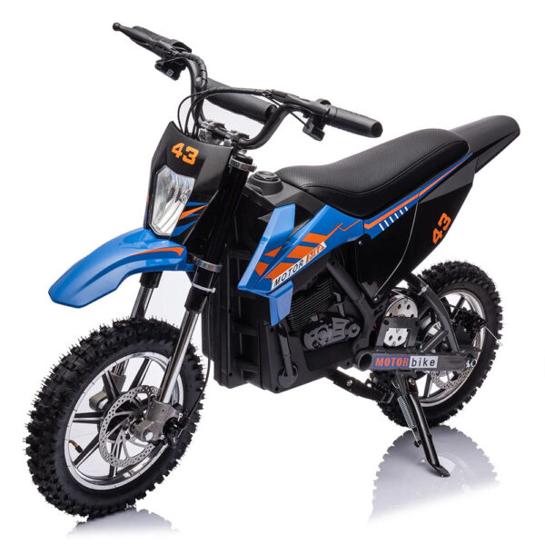 daca2be9f8bf4392b88c8b5546a55e4f 36V Kids Electric Dirt Bike, 36V, 350W, 15.5MPH, LED, 175lbs Max – Blue