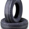 set of 4 Heavy Duty Trailer Tires ST205/75R15 205 75 15 10-Ply Load Range E Steel Belted Radial w/Scuff Guard