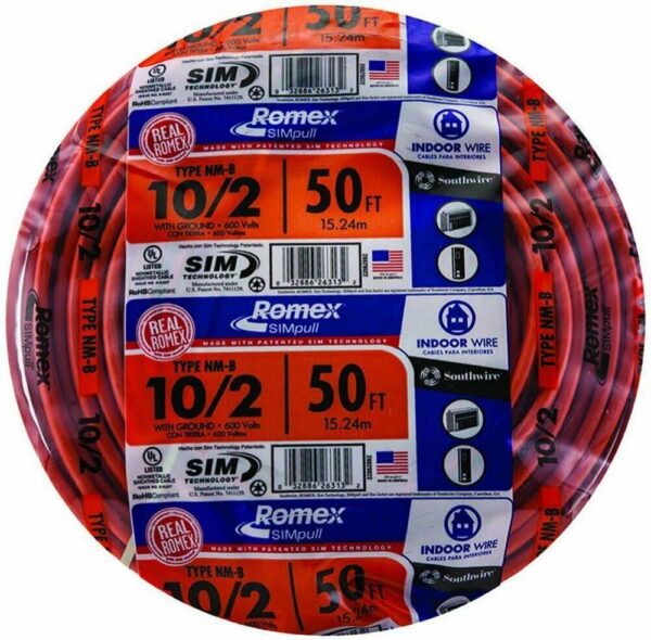 db762919a233424993f360fb3b11f221 28829022 50�� 10/2 with Ground Romex Brand SIMpull Residential Indoor