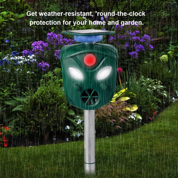 dd6bd817100a4af9bcbda2e962c0f186 2021 New 360 Degree Solar animal Repeller