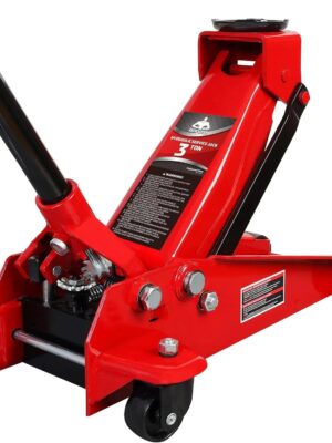 3 Ton Hydraulic Floor Jack with Quick Lift Pump Car Jack, (6,000 lb) Capacity,Red,W83025