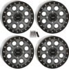 SB-7 Beadlock 15" Wheels Titanium (5+2) Polaris RZR 1000 XP/Ranger XP 900/1000
