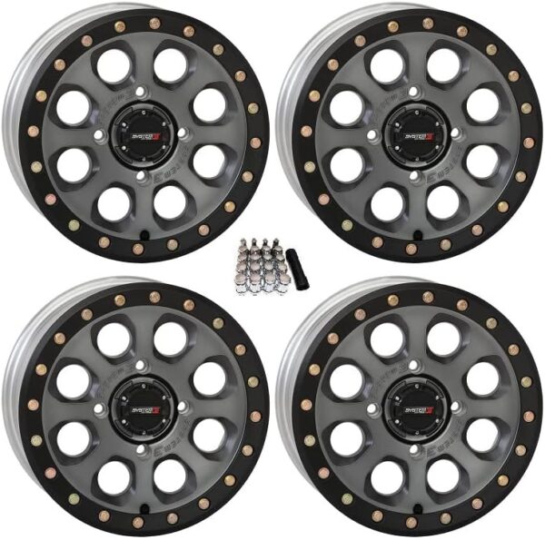 ddeae4328b2e48f4b6fc18256a842c31 SB-7 Beadlock 15" Wheels Titanium (5+2) Polaris RZR 1000 XP/Ranger XP 900/1000