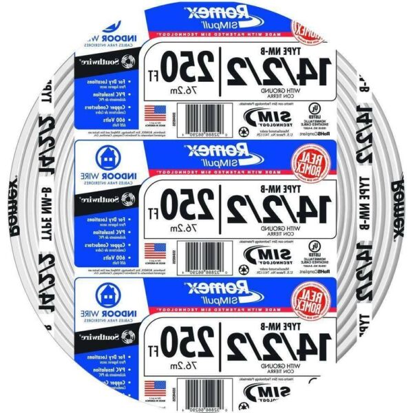 de5e0e36992247899a21c163694fc22f 250 ft. 14/2/2 Solid Romex SIMpull Cu NM-B W/G Wire