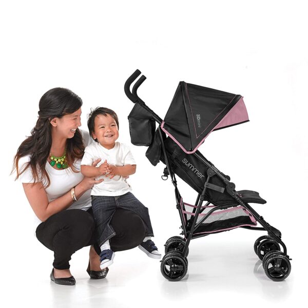 3Dmini Convenience Stroller, Blue/Black �� Lightweight Infant Stroller with Compact Fold