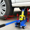 2T Floor Jack Car Trolley Jack Hydraulic Jack Quick Lift Jack with 2pcs Axle Stands 3 Ton