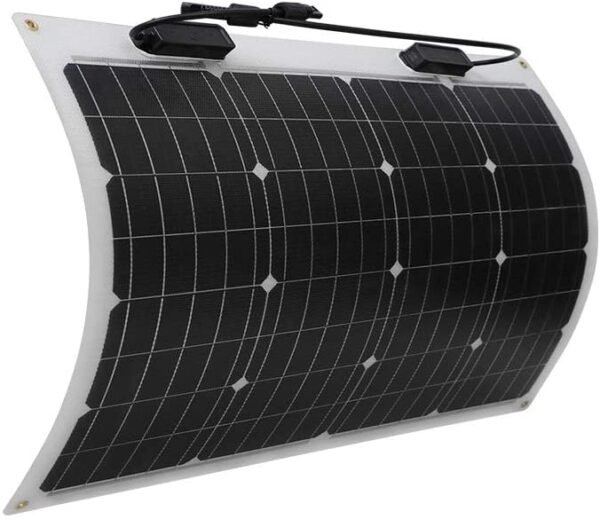 e2a07d8929ea4bab905b1e3aa6304f48-1 160 Watt 12 Volt Extremely Flexible Monocrystalline Solar Panel – Ultra Lightweight, Ultra Thin, Up to 248 Degree Arc, for RV, Boats, Roofs, Uneven Surfaces