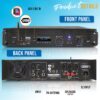 2-Channel Bluetooth Power Amplifier - 2000W Bridgeable Rack Mount Pro Audio Sound Wireless Home Stereo Receiver w/TRS XLR Input,LCD, Bridge Mode, Cooling Fan - Entertainment Speaker System