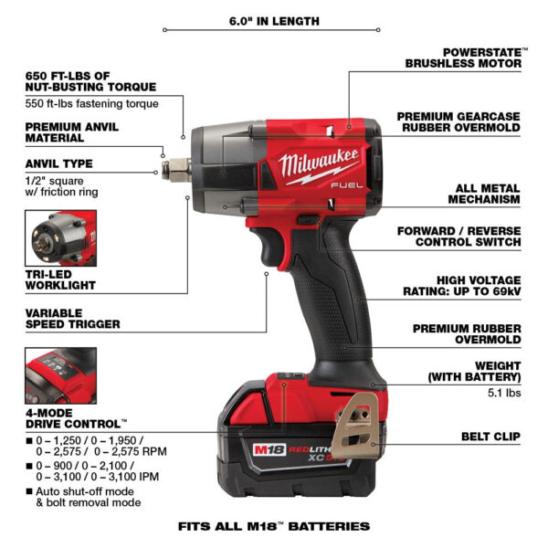 e565b3b8d4544b50b65c1172eb47bb37 18V M18 Lithium-Ion Brushless Cordless 7-Tool Combo Kit 5.0 Ah