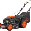 YARDMAX 22 in. 201cc Select PACE 6 Speed CVT High Wheel RWD 3-in-1 Gas Walk Behind Self Propelled Lawn Mower, Black