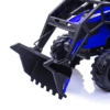 3-in-1 Ride-On Tractor, 24V Electric, Excavator & Bulldozer, Remote Control, LED, Music, USB/Bluetooth max 66 lbs – Bright-blue