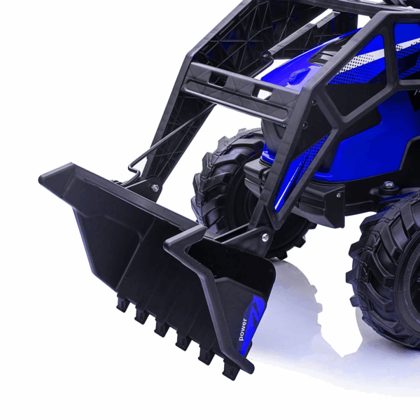 e6bf1b6fd8d247708709f217b6ee064d 3-in-1 Ride-On Tractor, 24V Electric, Excavator & Bulldozer, Remote Control, LED, Music, USB/Bluetooth max 66 lbs – Bright-blue
