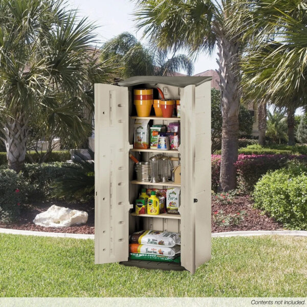 e7a977e8749448959bcff298e0e92b9d Rubbermaid Vertical Resin Weather Resistant Outdoor Storage Shed