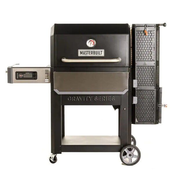 e8e54c0bcaca4bb8a42e95314773b8d0 1050 Digital Charcoal Grill and Smoker Combo in Black