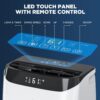 Portable Air Conditioner Cools Up to 700 Sq.Ft, 3-IN-1 Energy Efficient Portable AC Unit with Remote Control & Installation Kits for Large Room, Campervan, Office, Temporary Space