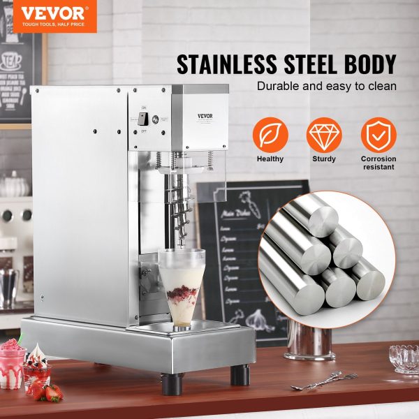 eb5a3775182e4ed087f4ec94ea82a9a0 Vevor Ice Cream Blender 750W High Speed Mixer 1740 RPM 304 Stainless Steel New