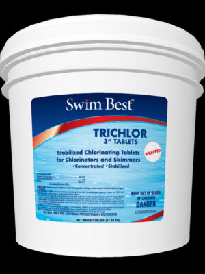 Swim Best 3′′ Stabilized Trichlor Chlorine Tablets, wrapped – 25 lb