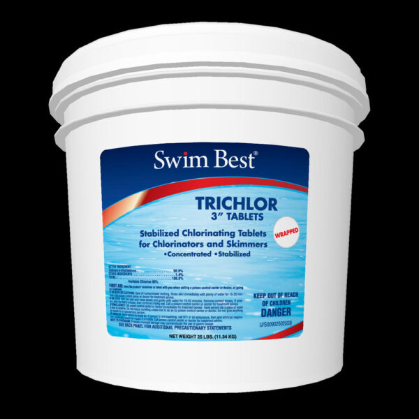 ec25987a21eb46649b1c51f79eeb63ec Swim Best 3′′ Stabilized Trichlor Chlorine Tablets, wrapped – 25 lb