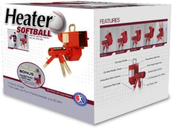 ec7405e4739e463e8f8cbc2e6814b383 Sports Softball Pitching Machine with 9 Ball Automatic Feeder