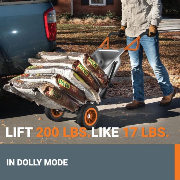 ed05a9a76a2a441c8f7919a4db8ffcac Worx WG050 8-in-1 Aerocart Garden Cart/Wheelbarrow Heavy Duty/Dolly