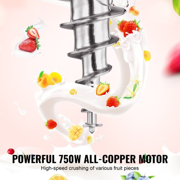 efbea3a03daa493196f3b7803471acd0 Vevor Ice Cream Blender 750W High Speed Mixer 1740 RPM 304 Stainless Steel New