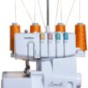 1034D Serger, Heavy-Duty Metal Frame Overlock Machine, 1,300 Stitches Per Minute, Removeable Trim Trap, 3 Included Accessory Feet