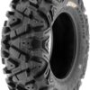 Set of 4 ATV UTV all-terrain Tires 25x8-12 Front & 25x10-12 Rear, 6 PR, Tubeless A033