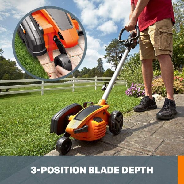 f2fcee243fa34d198fa62df90d215c04 WORX WG896 12 Amp 7.5 Inch Electric Lawn Edger & Trencher, Orange and Black