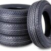 set of 4 Heavy Duty Trailer Tires ST205/75R15 205 75 15 10-Ply Load Range E Steel Belted Radial w/Scuff Guard