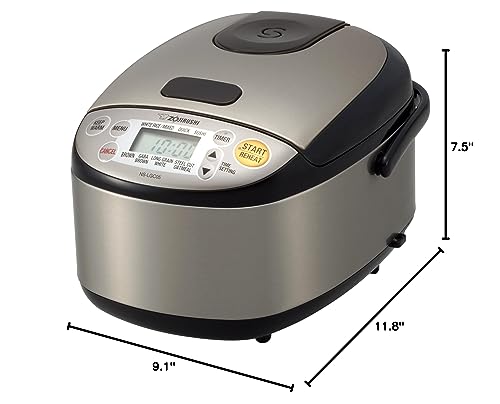 f59d27bdcc83456cb32dddd762fc510c Zojirushi Rice Cooker & Warmer, 3-Cups, Stainless Black