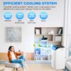14000 BTU Portable Air Conditioners with Remote Control, 3-in-1 Free Standing Cooling AC Unit with Fan & Dehumidifier, Cools Room up to 700 sq.ft, Smart/Sleep Mode,3 Speed,Auto Swing,24H Timer