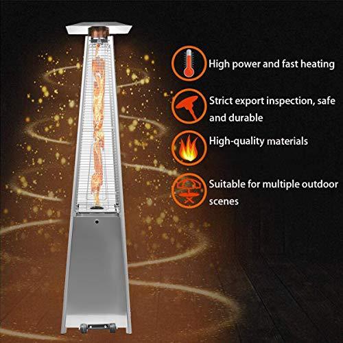f6b1d697aa134e6481661fa73fc40d38 2 Sets 40,000 Btu Propane Patio Heater, Standing Pyramid Outdoor Heaters