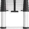 20313T1ASE SmartClose Telescoping Aluminum Ladder with Pinch-Free, Soft-Close Locking Mechanism (300-Pound Capacity, 12.5 ft. ladder with 16 ft. Max Reach) 16 Foot