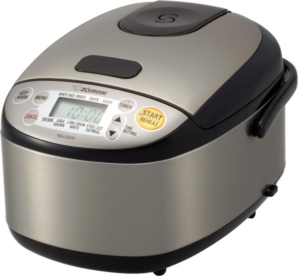 faea61da2a7e40388f0d5edfdf8bdf2d Zojirushi Rice Cooker & Warmer, 3-Cups, Stainless Black
