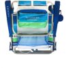 2 Backpack Beach Chairs with Storage Pouch and Towel Bar
