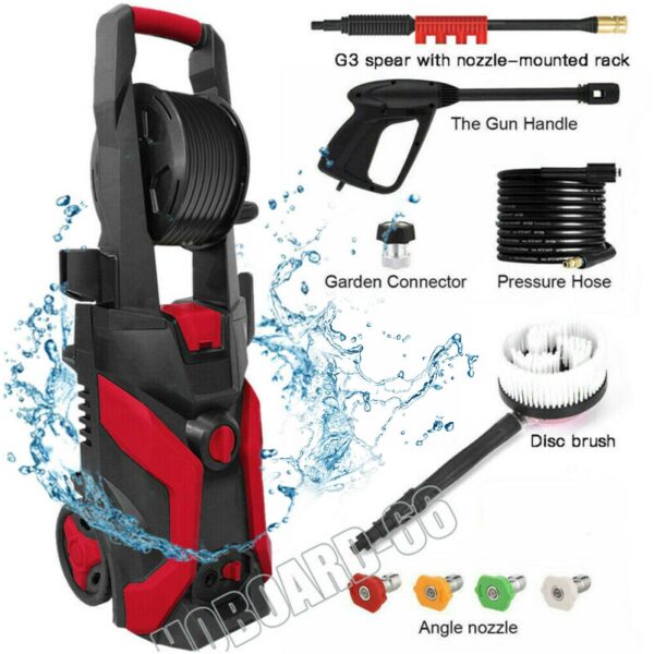 fec3802b497b4349a1c289531b04a46e 3800PSI 2.6GPM Electric Changeable Pressure Auto Washer Cleaner Jet machine